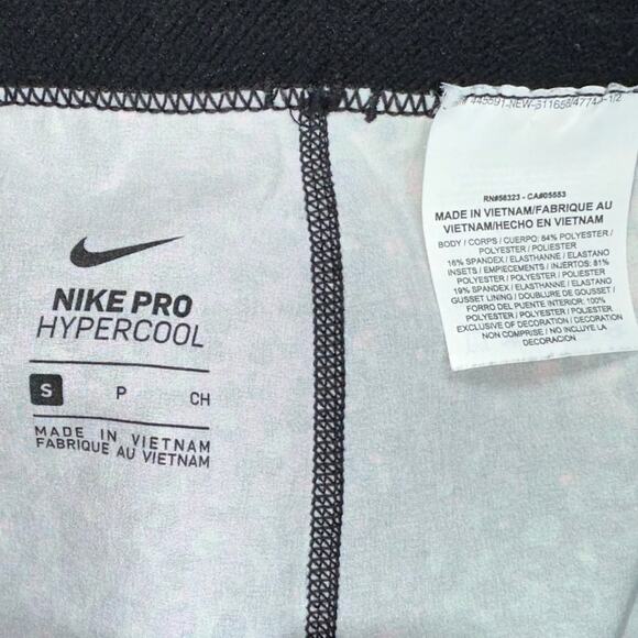 Nike Pro HyperCool Multicolor Pattern Mesh Capri Leggings Size Small - Picture 4 of 15